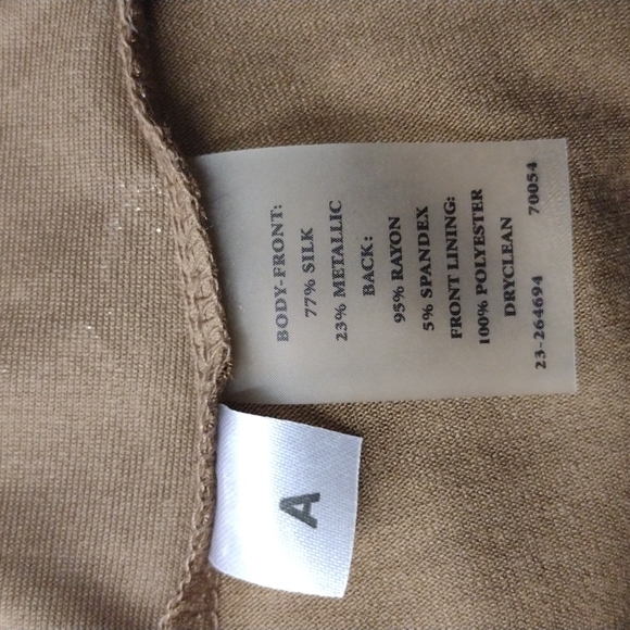 Ann Taylor Tank Top silver metallic brown - Picture 7 of 7